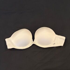 Victoria's Secret Cream Strapless Bra